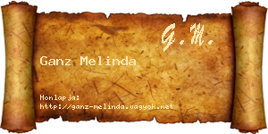 Ganz Melinda névjegykártya